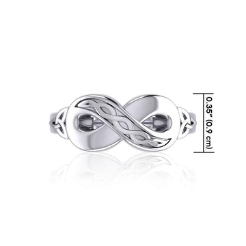 Celtic Infinity Silver Ring TRI1023 - Jewelry